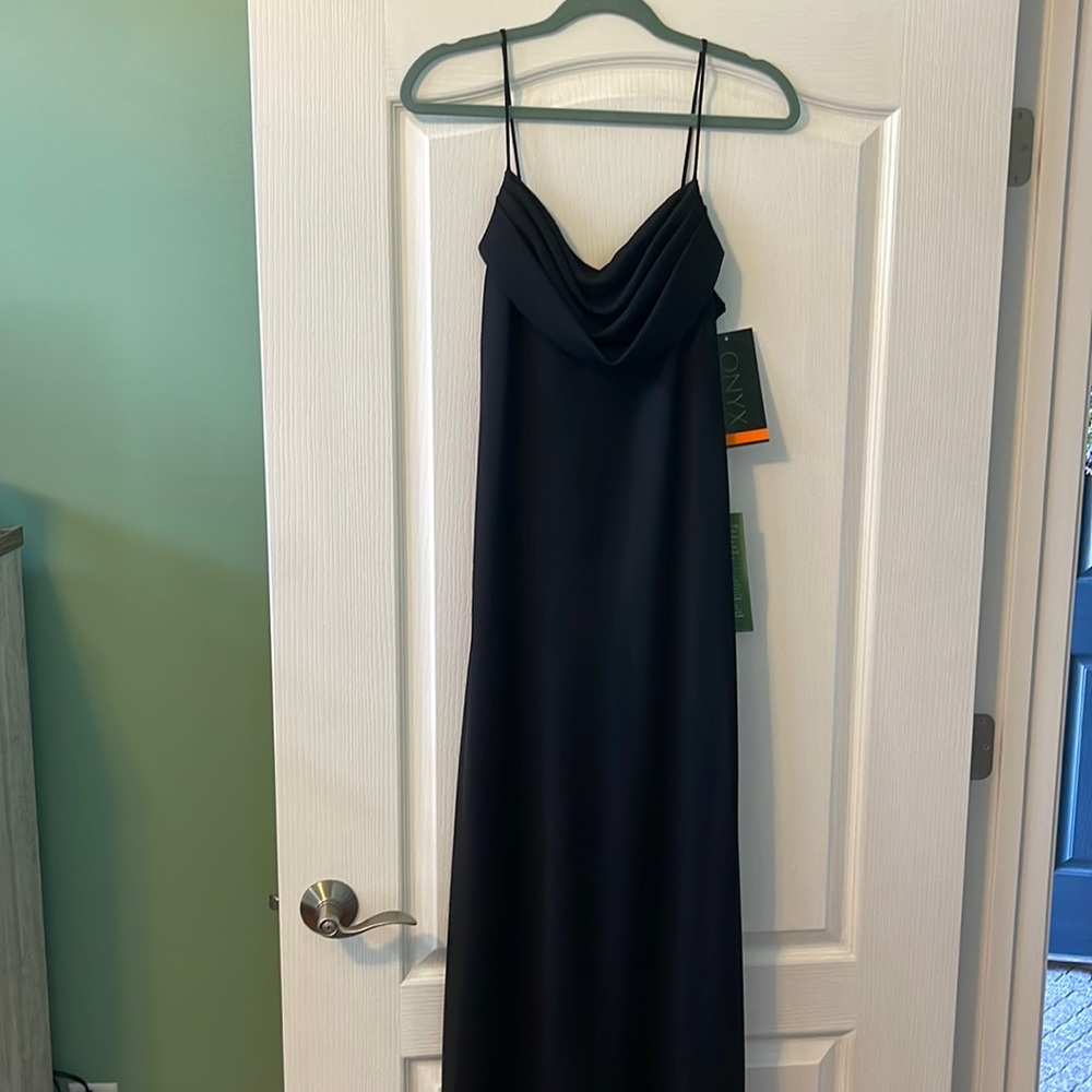 Black formal full length dress NWT